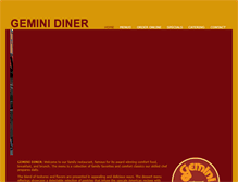 Tablet Screenshot of geminidiner.com